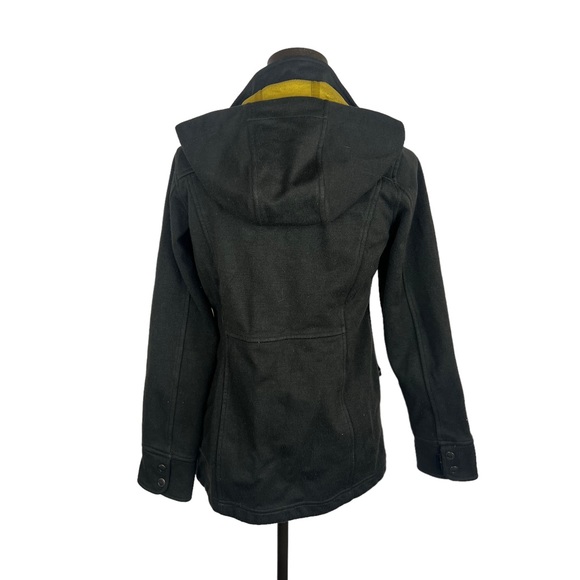 Royal Robbins brown grey full zip hooded knit jacket SZ S - Picture 3 of 11